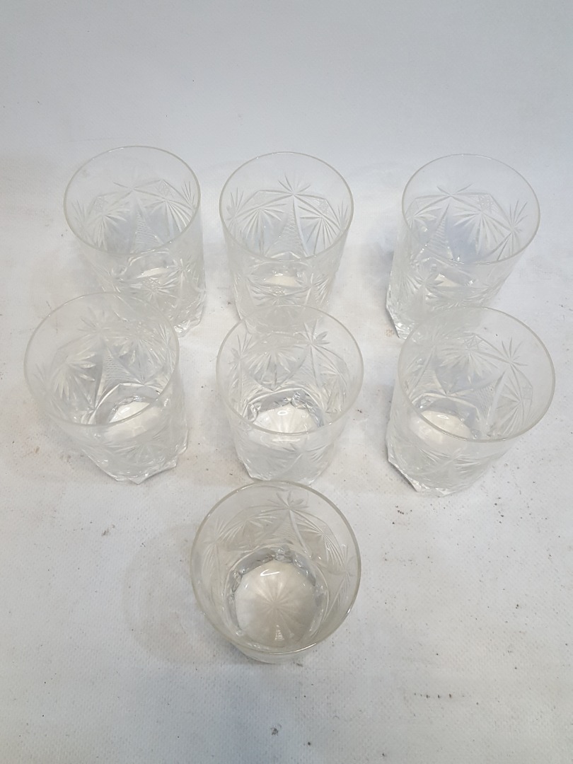 Vasos de cristal tallados - Vasos de cristal tallados de