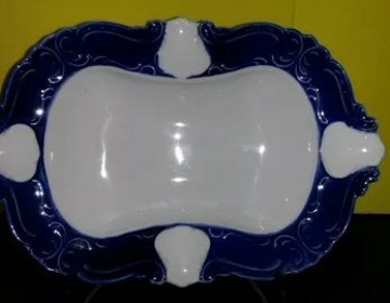 Fuente plato porcelana bavaria azul Cod 21746