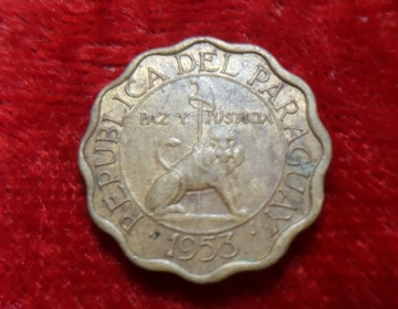 Moneda. República Del Paraguay 10 Ctvos 1953 Cod 31982