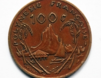 Moneda de 100 francos Polinesia Francesa